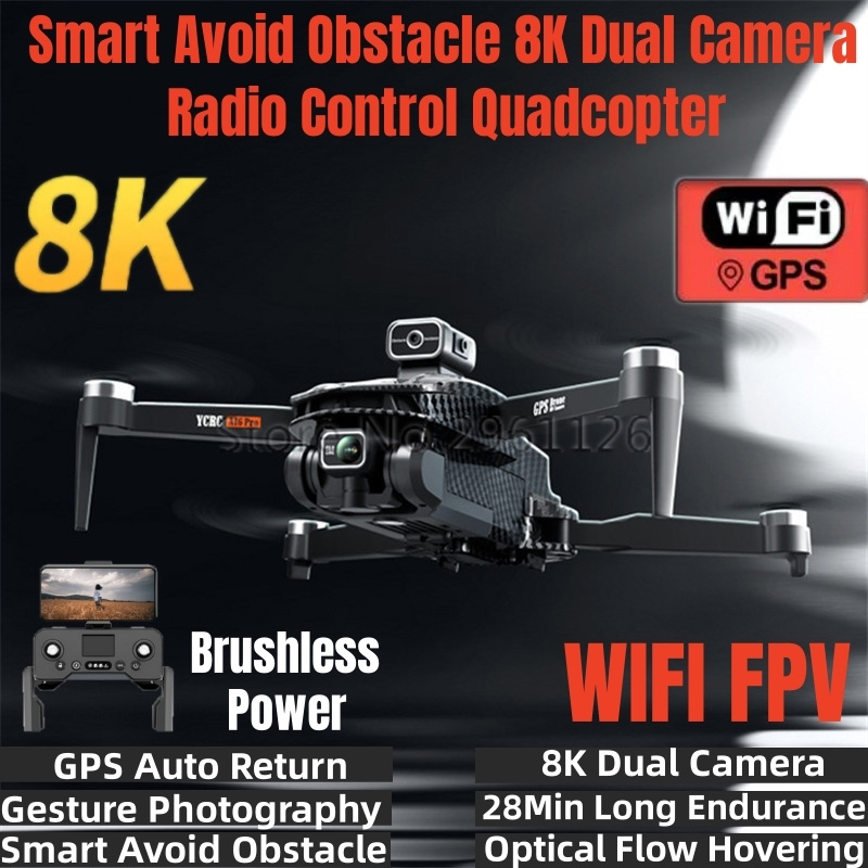 Drone Rc Fpv Manual - Smart Avoid Obstacle 8K Dual Camera