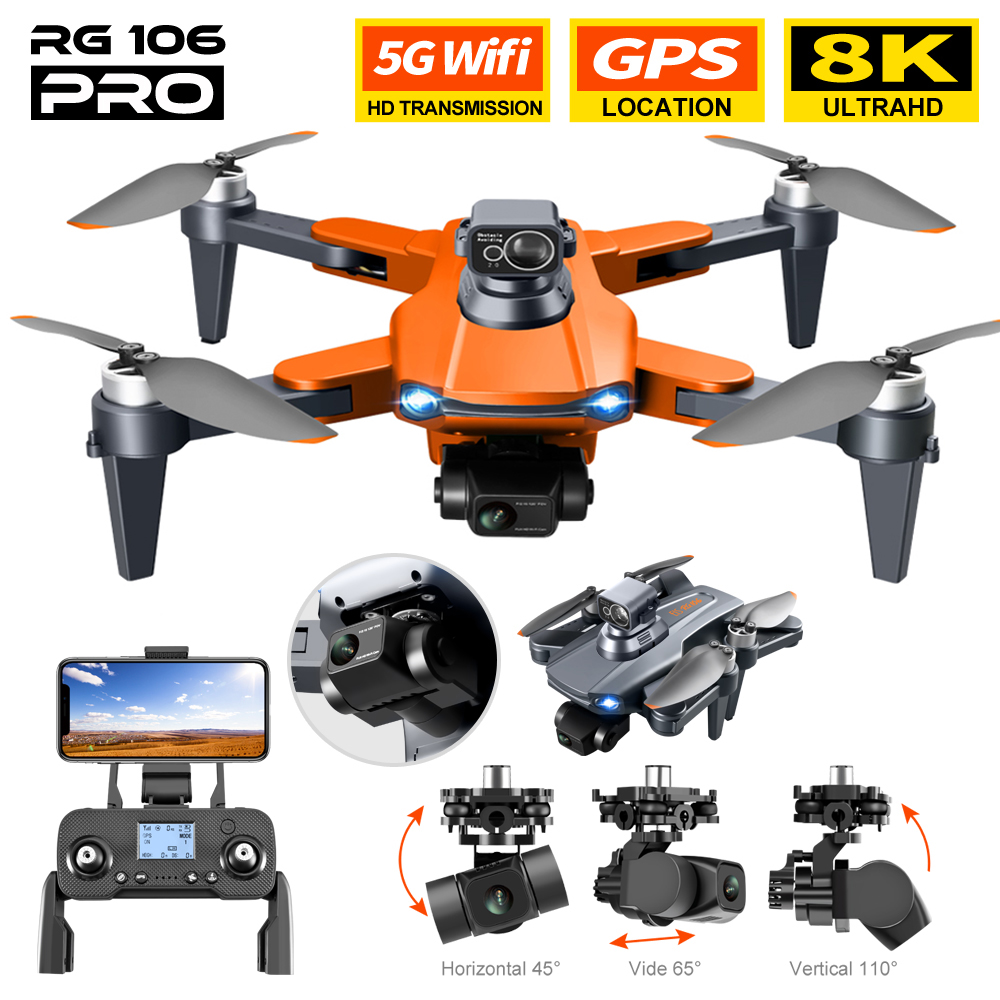 Drone Rc Fpv Manual - RG106 PRO Drone 8k Dual Camera
