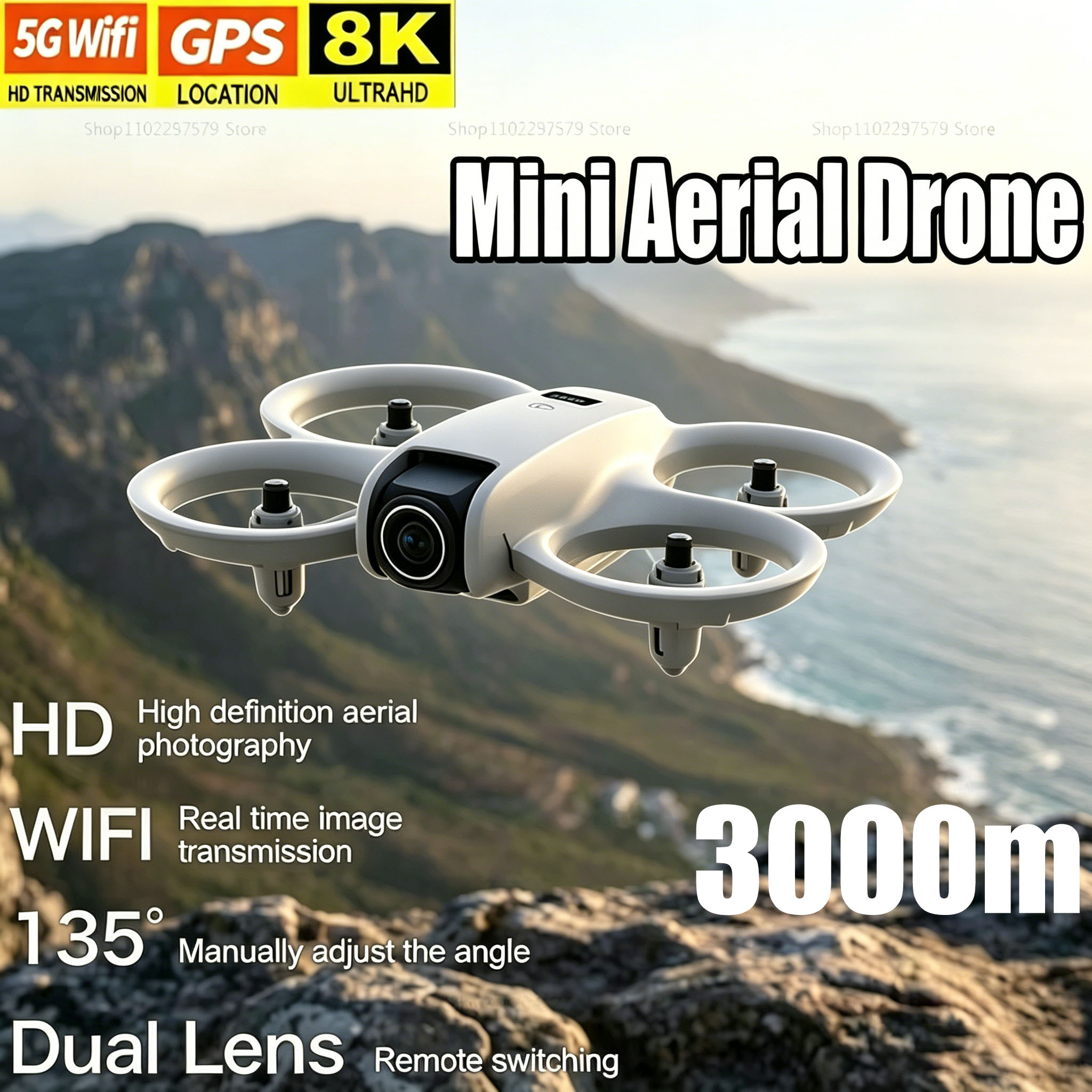 Drone Rc Ufo - Mini Drone with 8K HD Camera