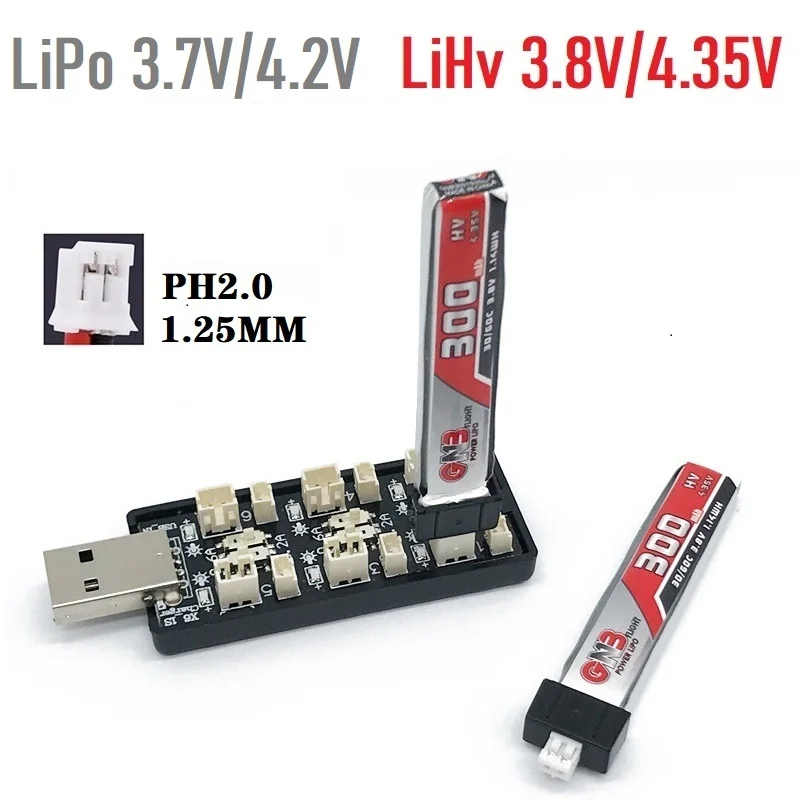Drone Rc Ufo - 6CH USB 1S LiPo/LiHv 3.7V/4.2V 3.8V/4.35V