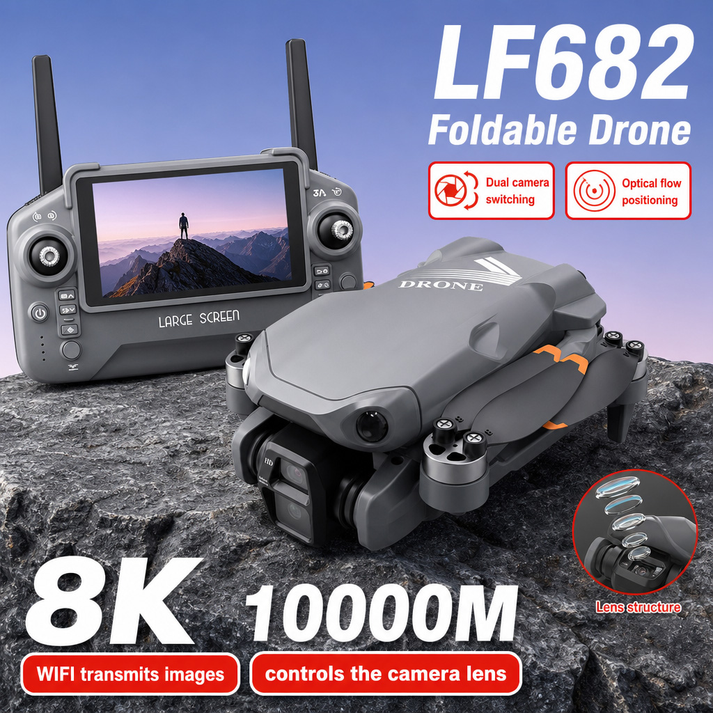 Drone Rc Fpv Pro - Aerial Photo LF682 Drone 8K HD