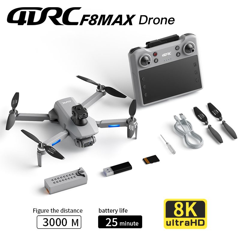 Drone Rc Fpv Pro - F8 MAX GPS Drone Professional 8K