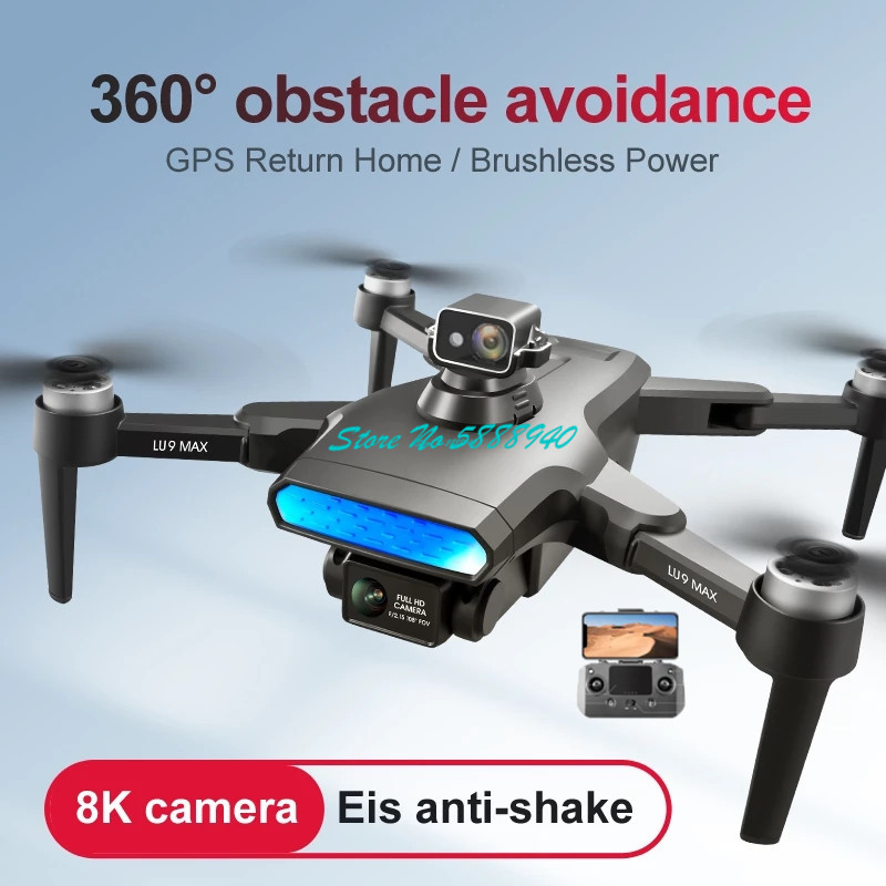 Drone Rc Fpv Manual - GPS Retuen Brushless 360°Smarts Obstacle Avoidance
