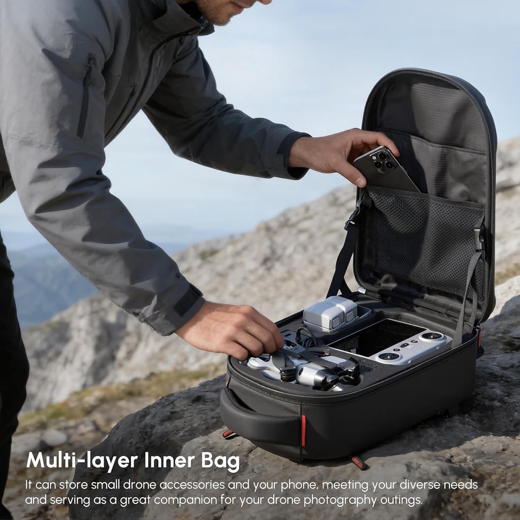 Waterproof Hard Carrying Backp - Drone Dji Rc Mini 3 review and price