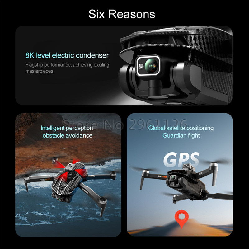 Smart Avoid Obstacle 8K Dual C - Drone Rc Fpv Manual review and price