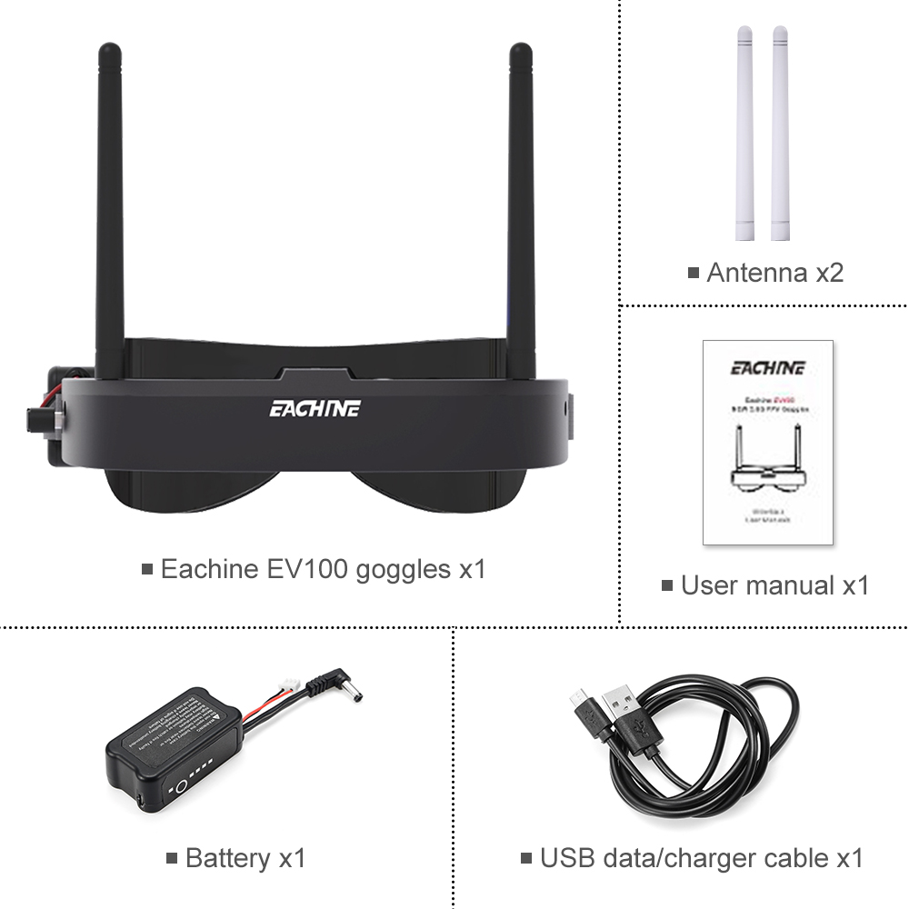 Eachine EV100 720*540 5.8G 72C - Drone Rc Cover review and price
