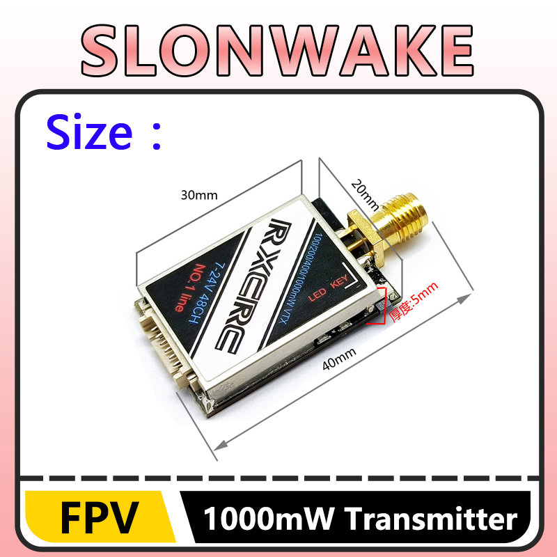 SLONWAKE  5.8G 48CH 1W VTX 100 - Drone Rc Camera review and price
