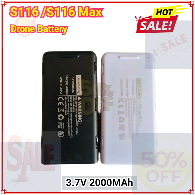 3.7V 2000MAh Battery for S116  - Drone Rc S116 review and price