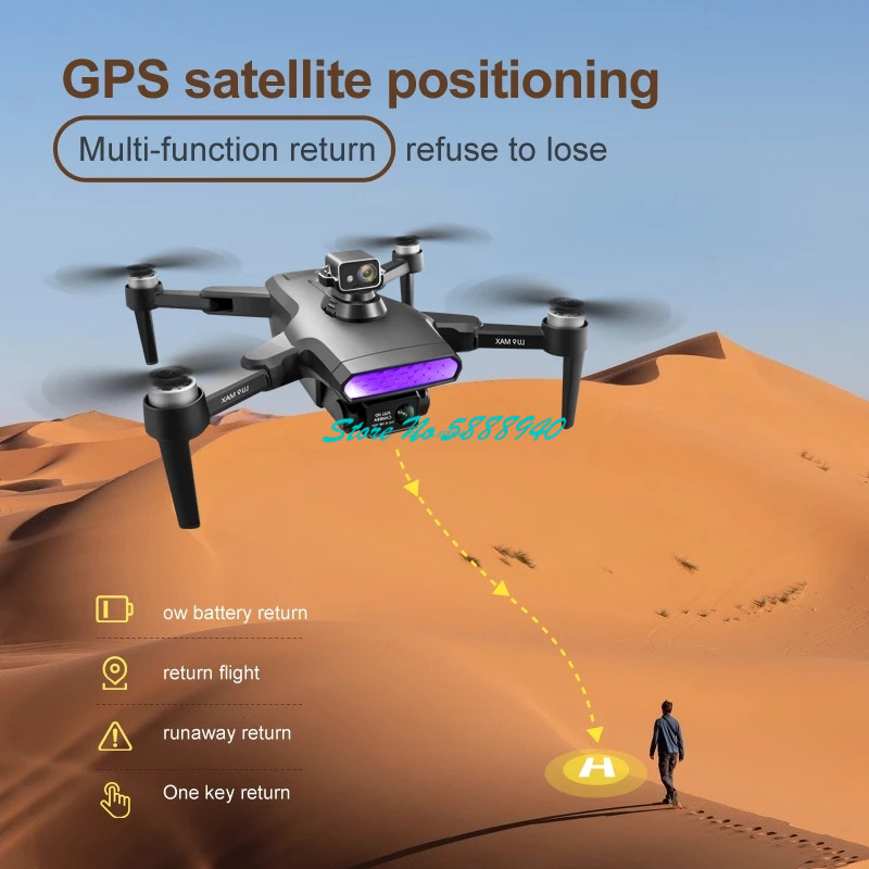GPS Retuen Brushless 360°Smart - Drone Rc Fpv Manual review and price